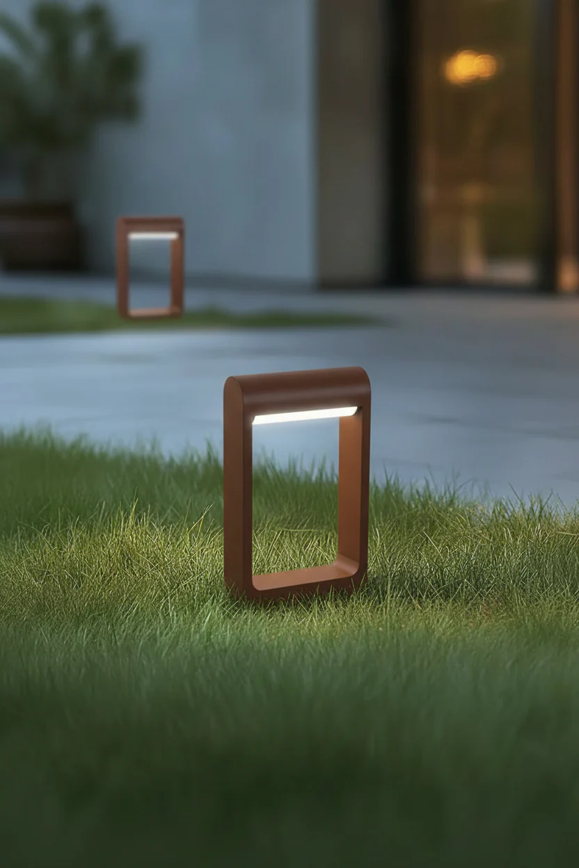 Paletto da terra Focus - 30cm Corten - Image 3